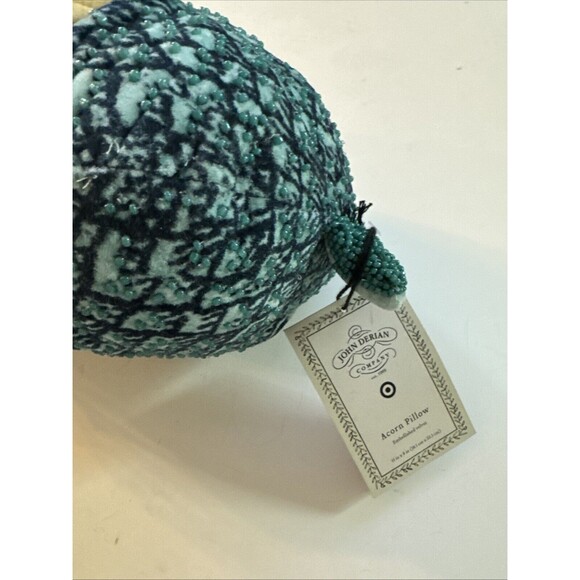 John Derian For Target 2024 15"x8" Beaded Acorn Pillow Thanksgiving Fall Decor - Picture 2 of 7